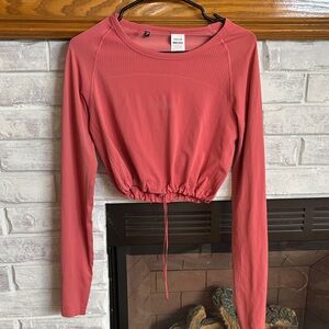 Gymshark Coral Long Sleeve Crop Top